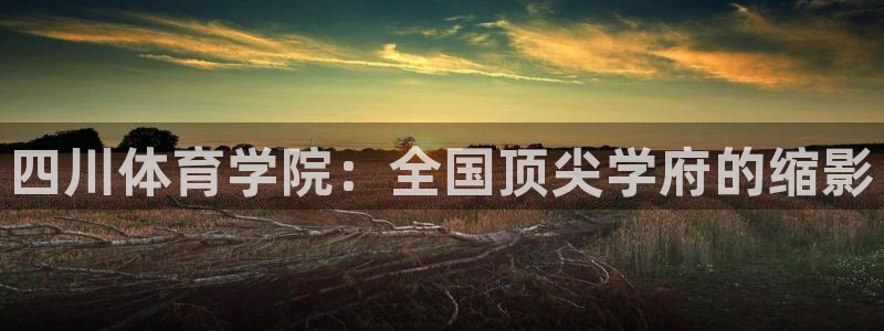 3377体育官网下载平台：四川体育学院：全国顶尖学府