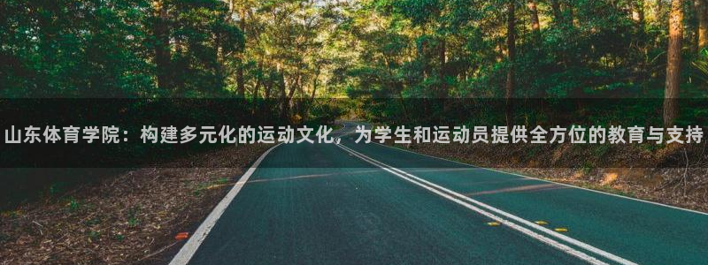 3377体育官方正版app科技：山东体育学院：构建多元化的运